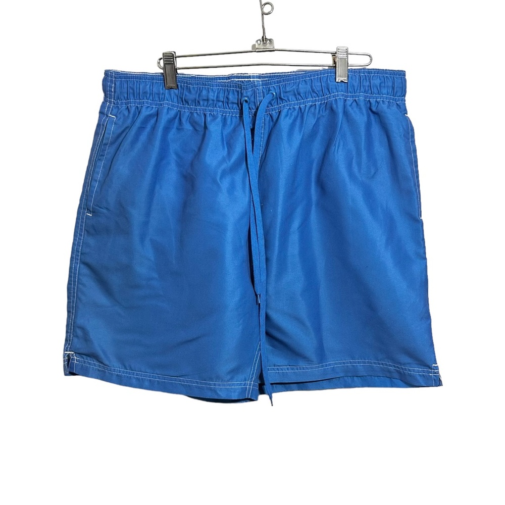 Laguna Originals Men’s Sz L Pull On Swim Trunks Blue Drawstring Inner Mesh Beach